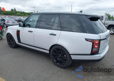 2016 Land Rover Range Rover 3.0L V6 Turbocharged Diesel Hse Td6 z USA, uszkodzony, nr VIN SALGS2KF9GA258617